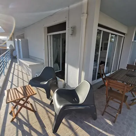 דירה Juan-les-pins, Superbe Vue Grande Terrace Cuisine Separee אנטיב