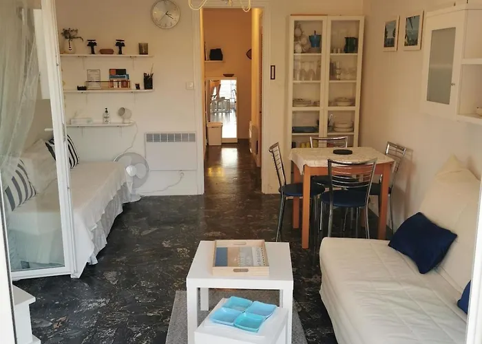 דירה Juan-les-pins, Superbe Vue Grande Terrace Cuisine Separee אנטיב